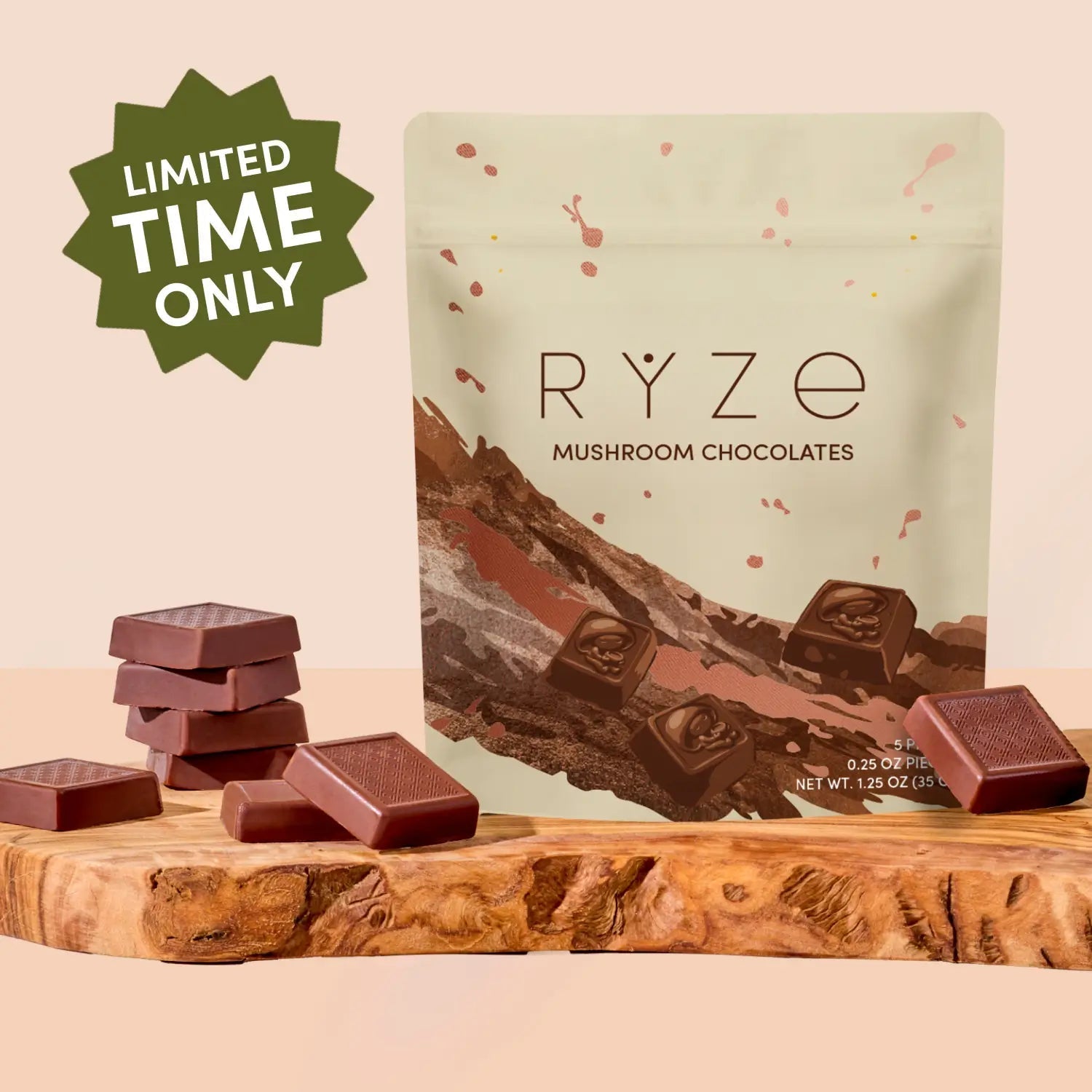 Limited time offering with RYZE Hot Cocoa, Chocolates, magnet and accessories