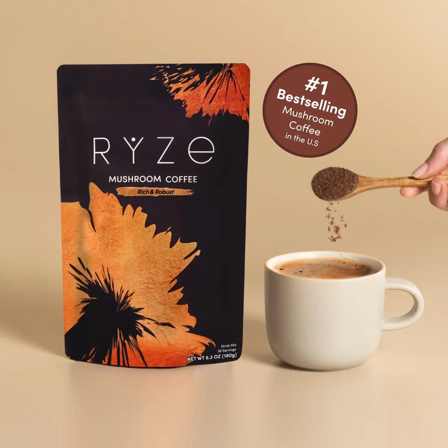 RYZE Dark Roast Single Bag 02 Compressed