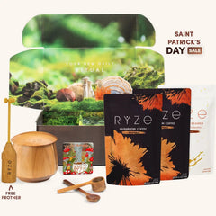 RYZE mushroom Coffee Ritual Set Dark Roast