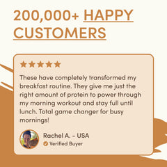 200,000+ Happy Customers �?5-star review from Rachel A., USA: These have completely transformed my breakfast routine�?..