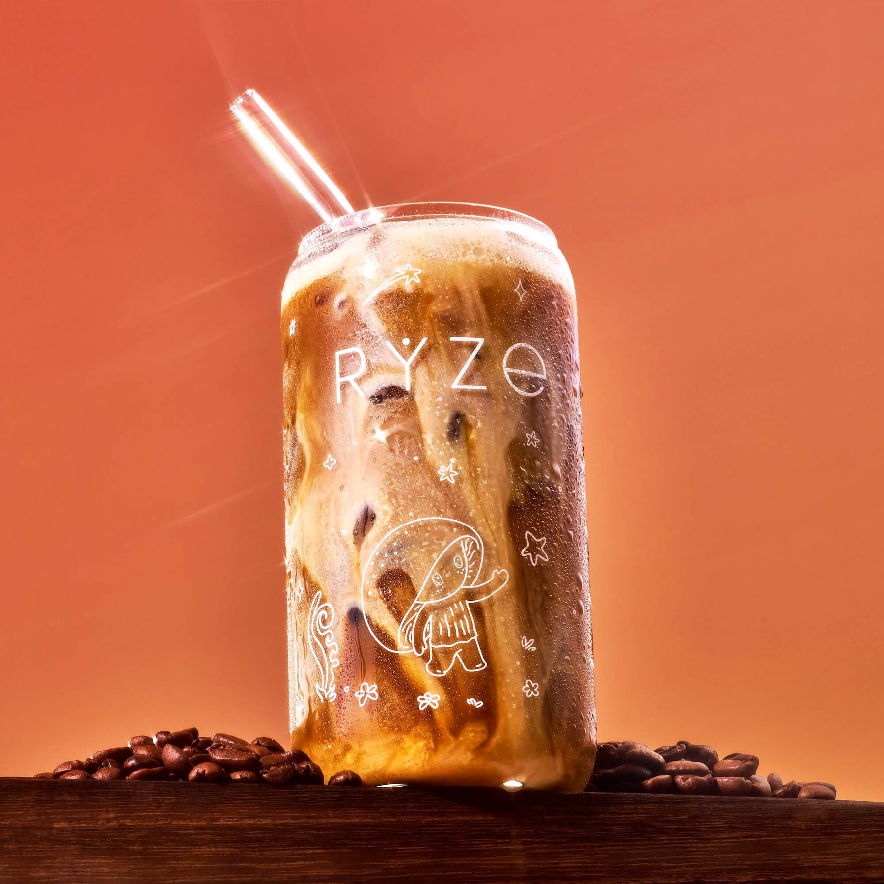 RYZE Iced Coffee Glass